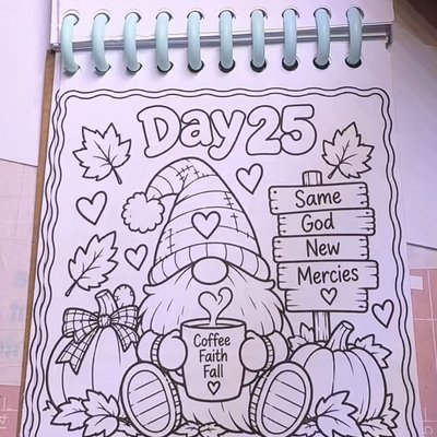FALLOWEEN Jesus 31 Day Kids Coloring Book