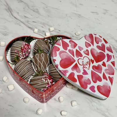 6 Chocolate Covered Strawberries 