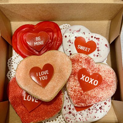Frosted Heart Cookies