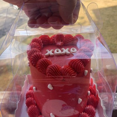 4 Inch Mini Heart Cake 