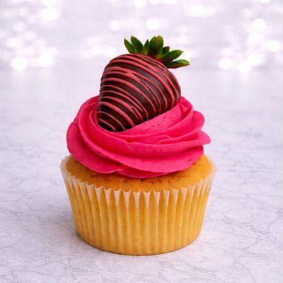 Custom Cupcakes With Chocolate Covered Strawberries