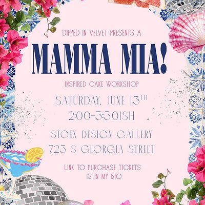 A Mamma Mia! Inspired Cake Workshop 🌊🍹🐚