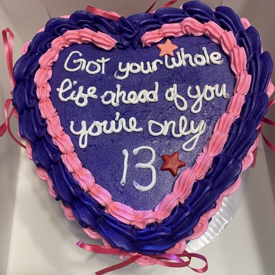 8” Heart Cake