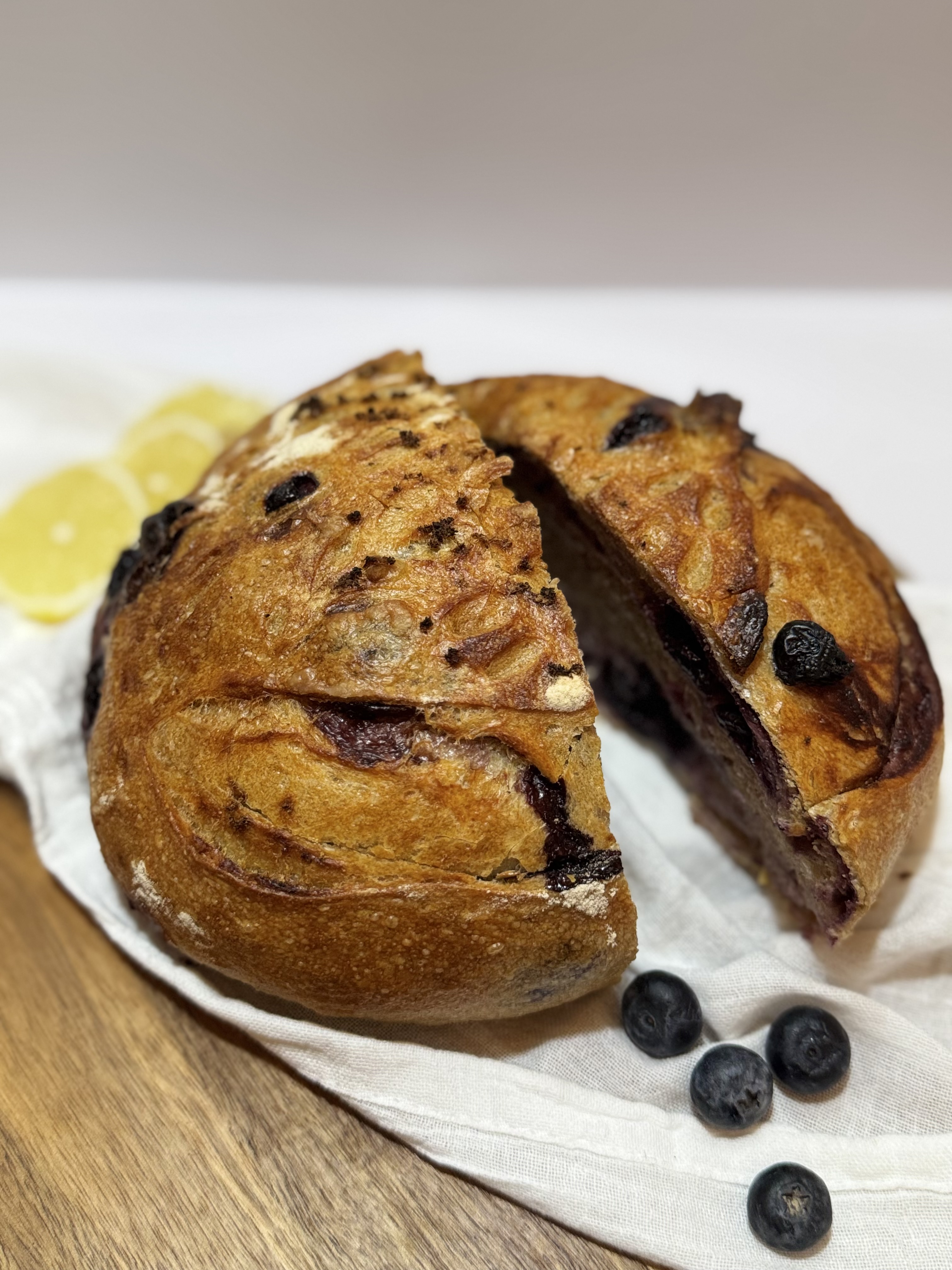 Lemon Blueberry Sourdough Loaf