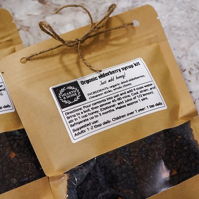 DIY Organic Elderberry Syrup Kit