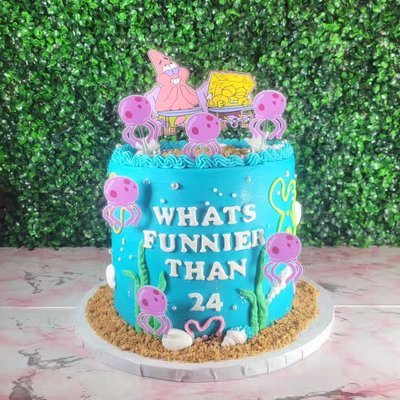 SpongeBob Birthday Cake 20-25 Servings 