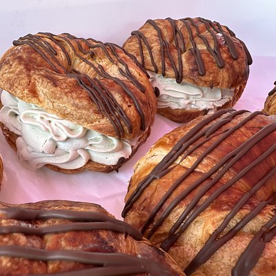 Pistachio Cream Filled Croissant 