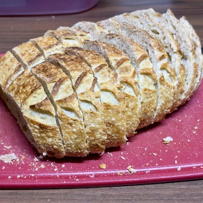 Honey Oat Sourdough Bread 