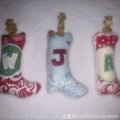 Handmade Boot Ornament