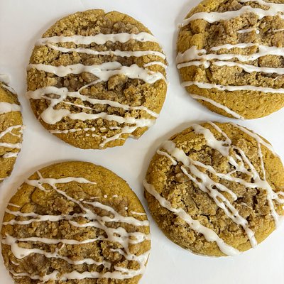 Pumpkin coffee cake cookies