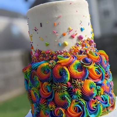 Two Tier 6/8 Inch(36-48 Servings) 