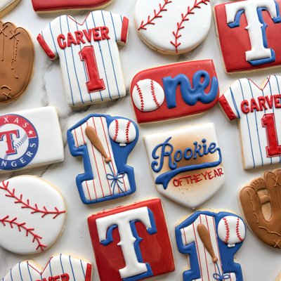 Rookie of the Year Birthday Cookies