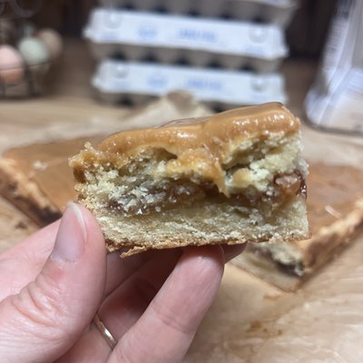 Caramel Apple Sourdough Pop Tart Bars