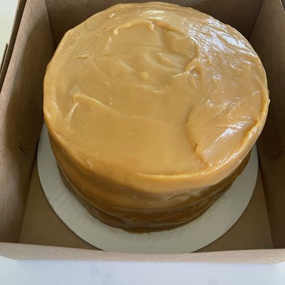 Yellow Cake with Old Fashion Caramel Icing 10”