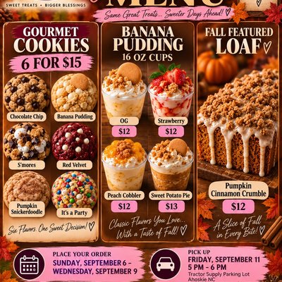 Pre-Orders Banana Pudding