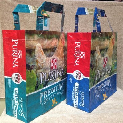 Reusable GRAIN SHOPPING BAGS.