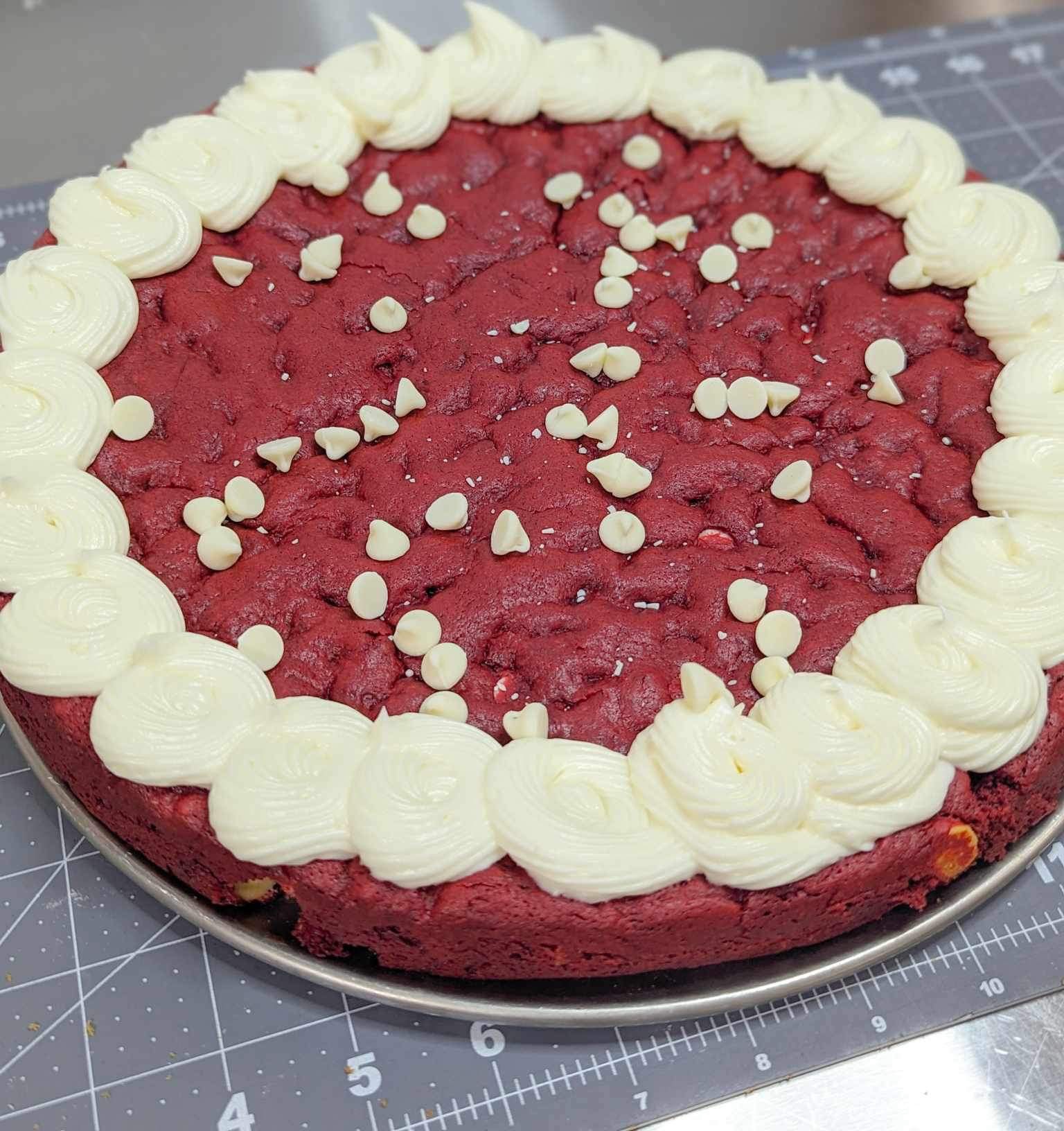 12” Red Velvet Cookie cake 