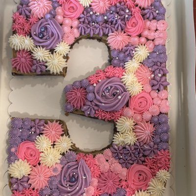 Letter/Number Custom Cookie Cake