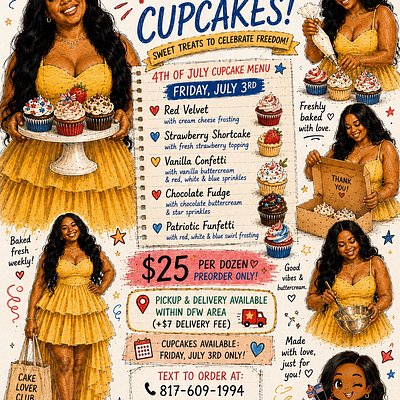 Summer Cupcakes (Flavors Vary Weekly)