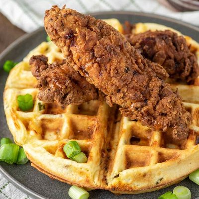 Chicken and waffles