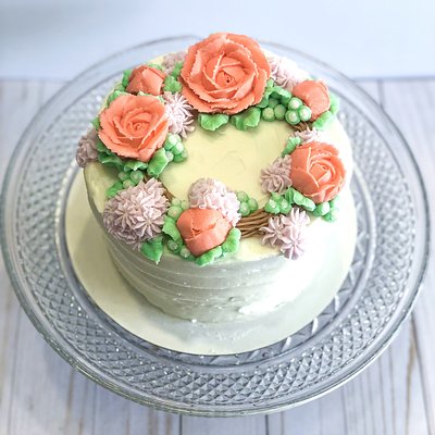 6” Floral Cake 