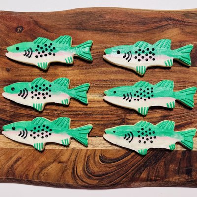 Fish Sugar Cookies With Buttercream Frosting