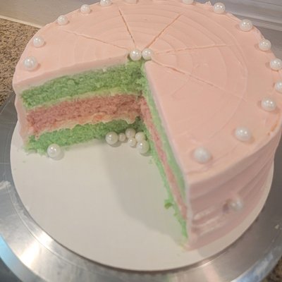 Fresh Strawberry and Key Lime Layer Cake