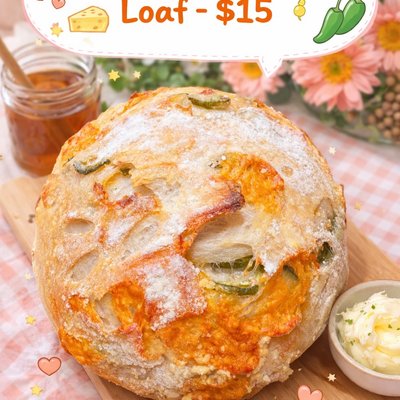 Jalapeño Cheddar Sourdough Loaf