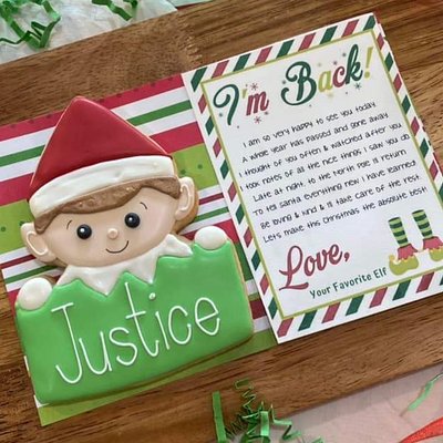 Elf 2 Piece Cookie Box
