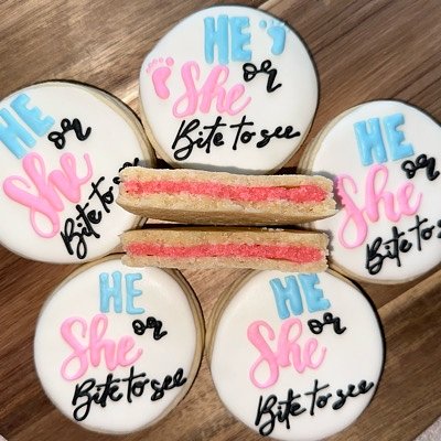 Gender Reveal Cookies