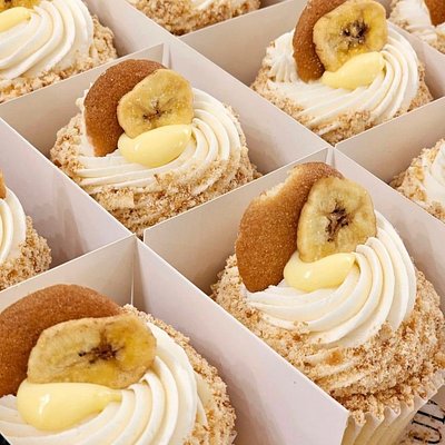 Banana pudding Cupcake 