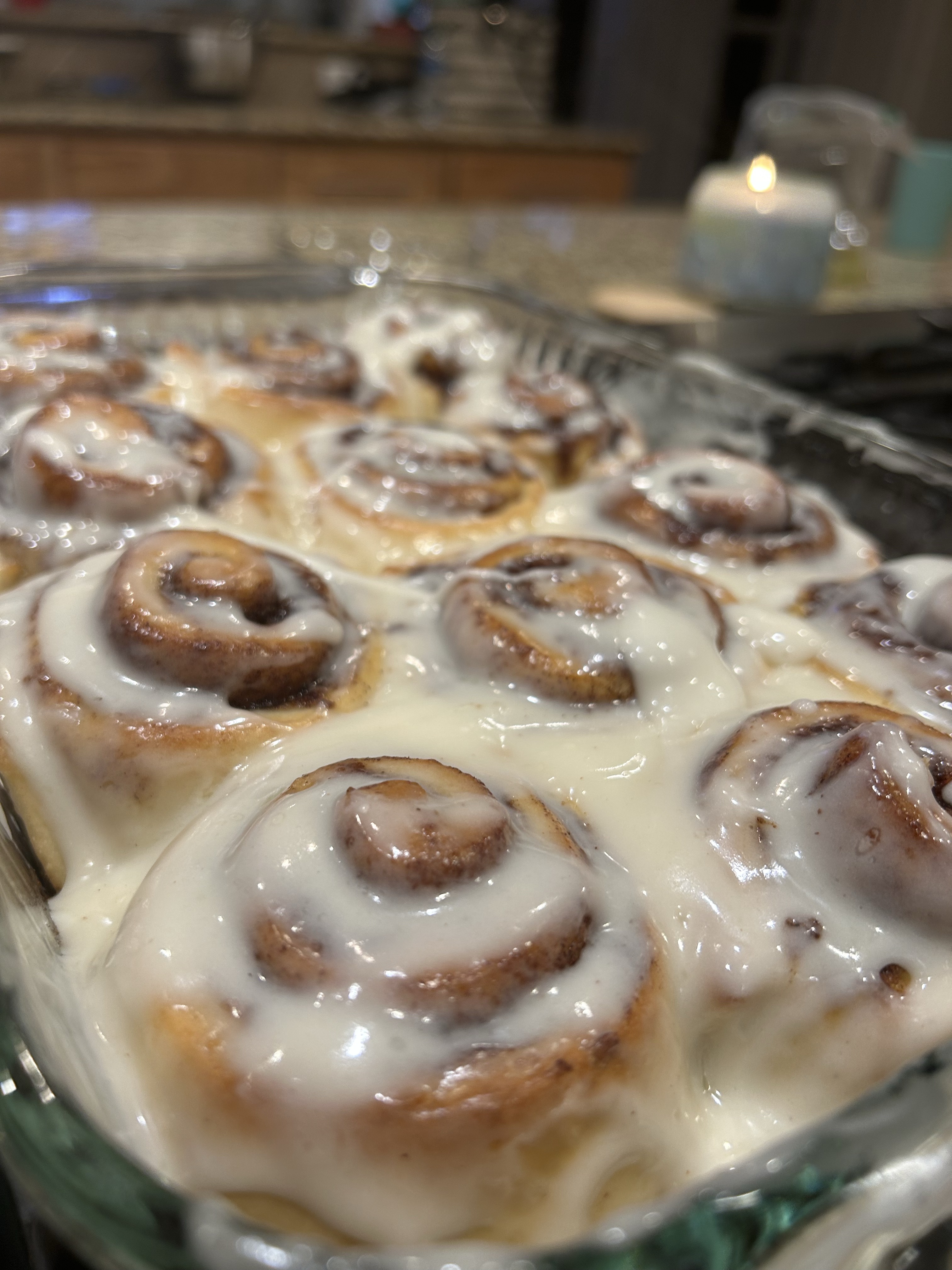 8 Large Sourdough Cinnamon Rolls 