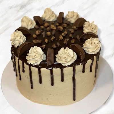 6 Inch Reese's Peanut butter 3 Layer Cake (8-12 Servings) 
