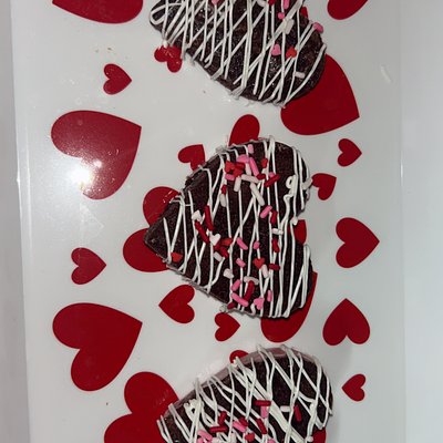 Mini Brownie Heart 3pk 