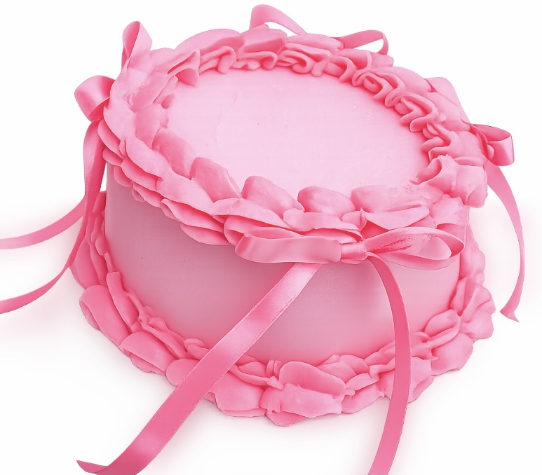 6inch Round Bow Cake 