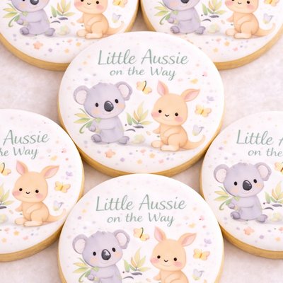 12 Custom Printed Sugar Cookies