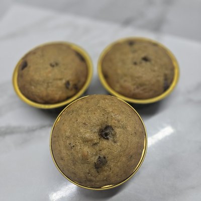 Banana Walnut Chocolate Chip Sourdough Muffins 