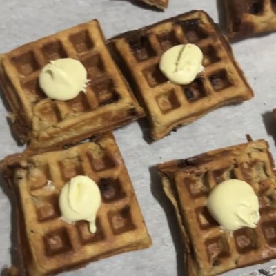 Belgium Waffles With Butter 4 Oz