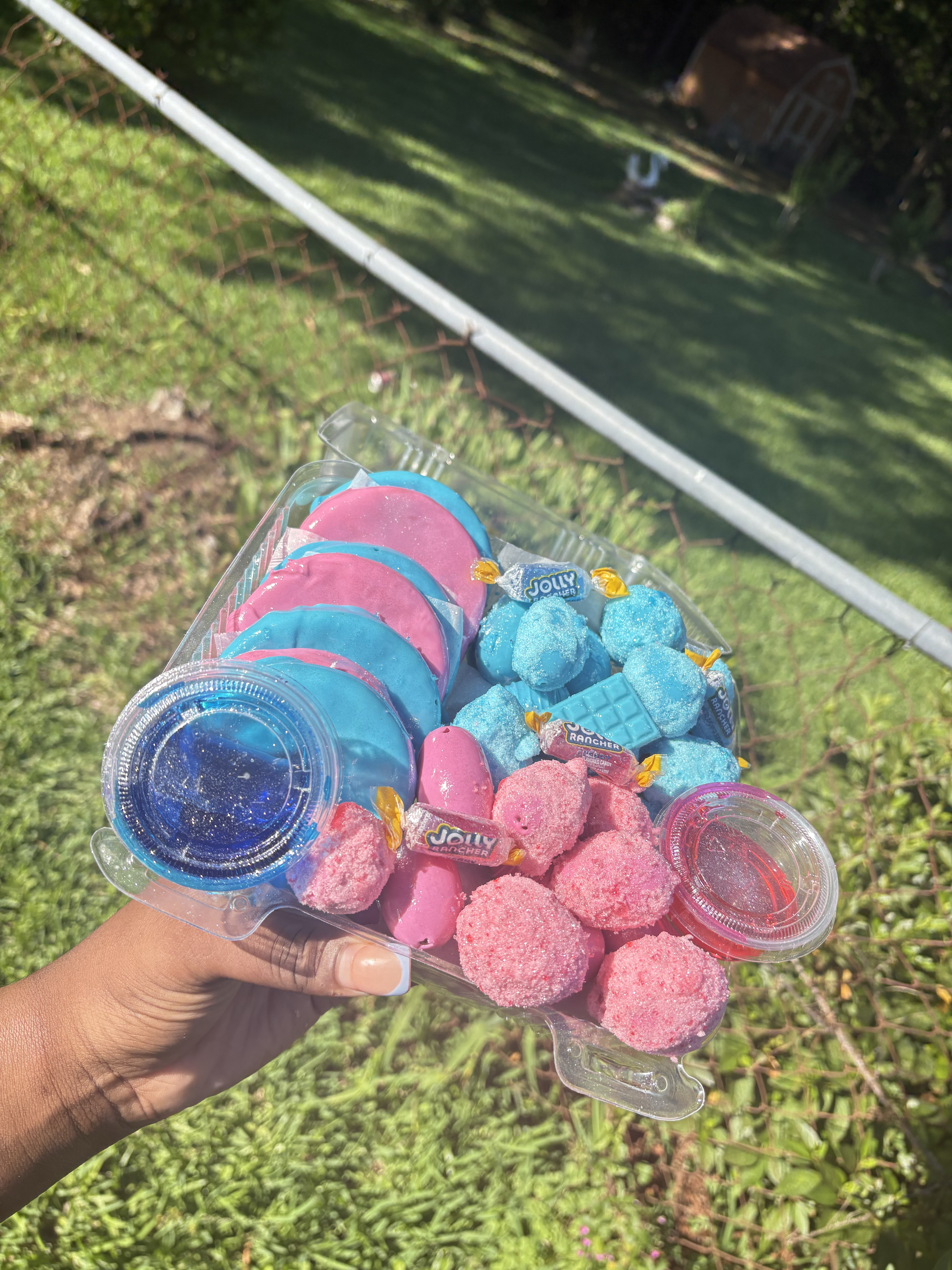 large pineapple and grape combo