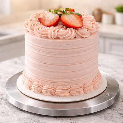 Homemade Strawberry Cake 3 Layers