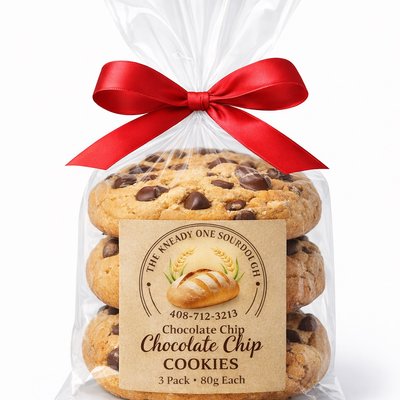 Chocolate Chip Sourdough Cookies (3-Pack)