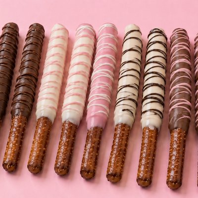 Dipped & Drizzled Pretzels 