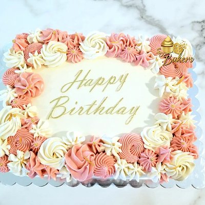 Half Sheet Celebration Cake (~30 Servings)