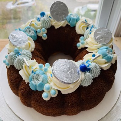 Hanukkah Sour Cream Coffee Cake