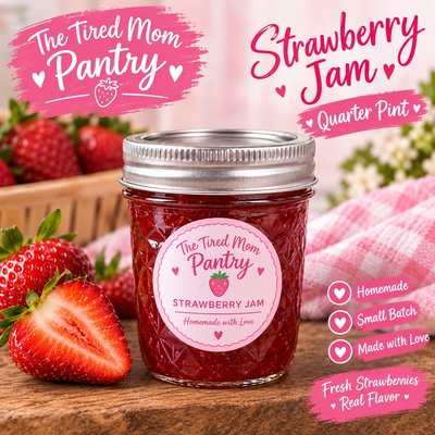Strawberry Jam (quarter-pint) 
