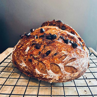 Espresso Chocolate Chip Sourdough Loaf