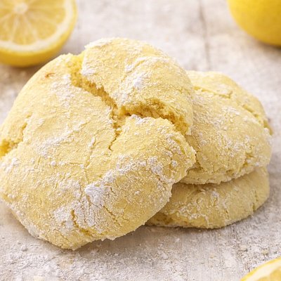 Lemon Crinkle Cookies 