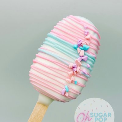 Cotton Candy Cakesicle 
