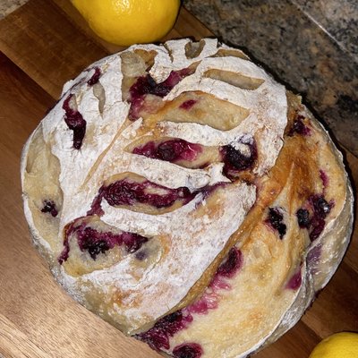 Lemon Blueberry Sourdough