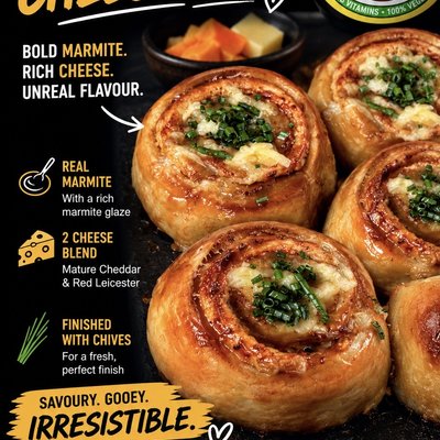 Marmite and Cheese Roll Buns (Box of 2)